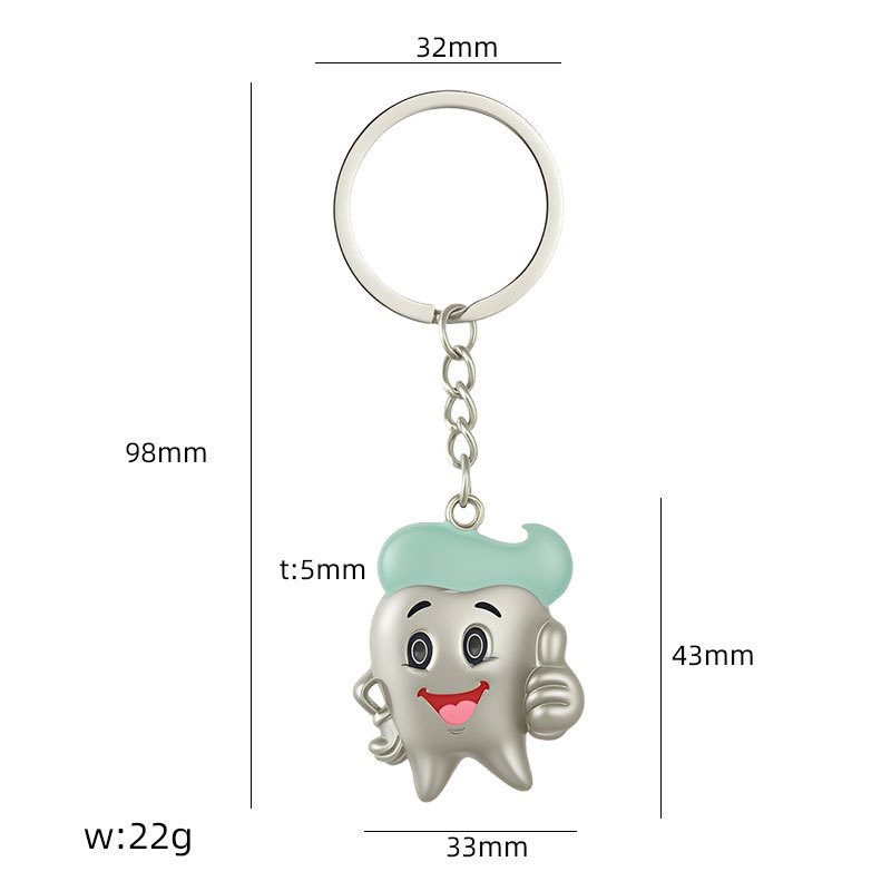 X-1447 tooth keychain