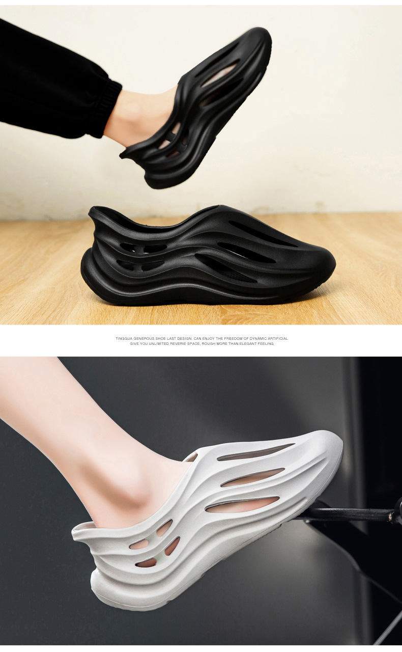 Men's Thick Soled Non Slip Beach Sandals Soft Sole Clogs_voghion.com