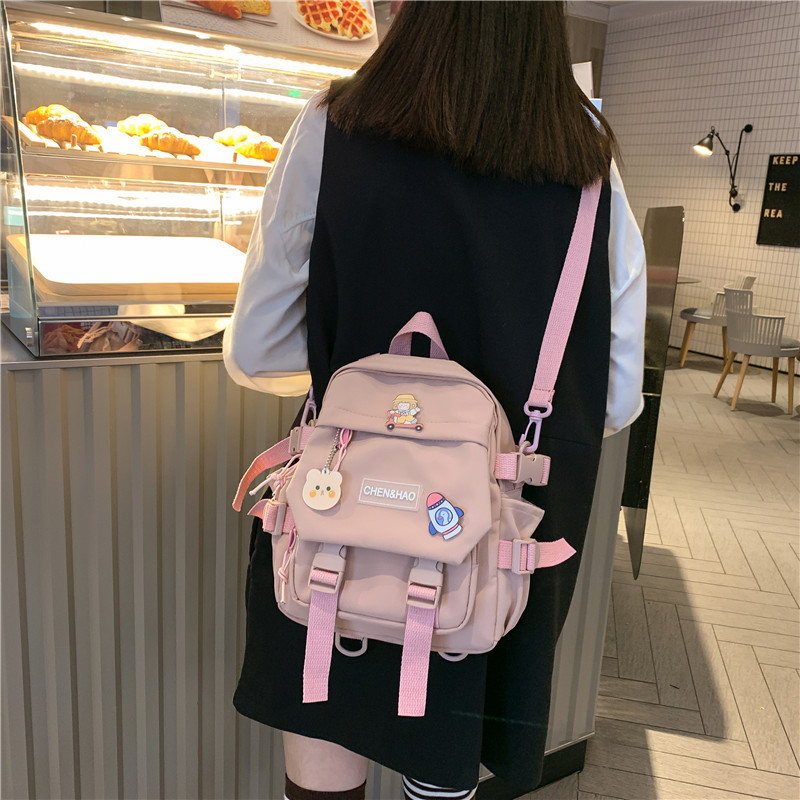 2021 primavera y verano nuevo estudiante de secundaria mochila mujer estilo coreano gran capacidad estudiante de secundaria Mori chica mochila