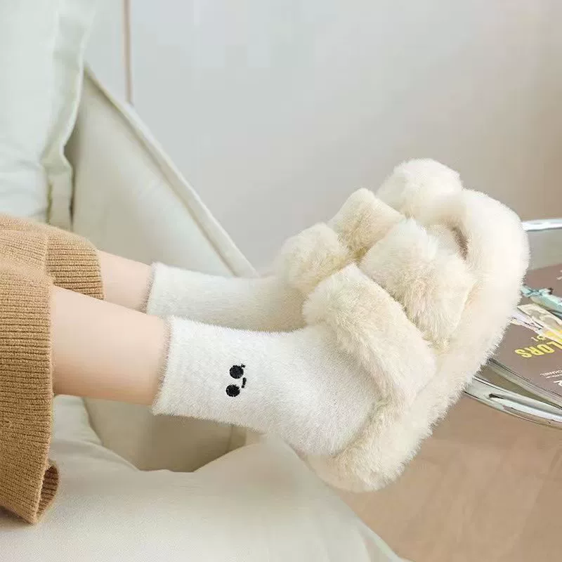 Бархатные детские носки с Keep Warm, средней длины