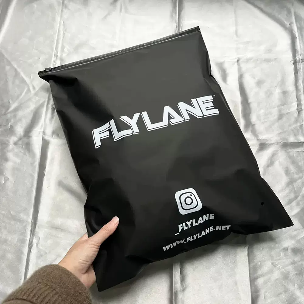 磨砂拉链袋定制印刷徽标cpe加厚黑色磨砂夹链袋matte zipper bag