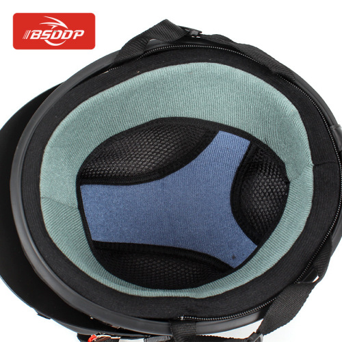 BSDDP factory direct sales motorcycle Harley PU helmet with goggles summer sunshade breathable men's and women's riding half helmet