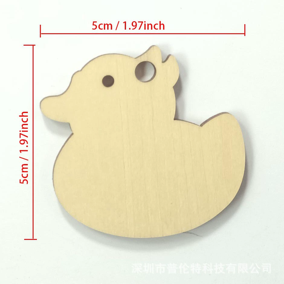 30 Pieces Wood Keychains, Material for Laser Engraver,