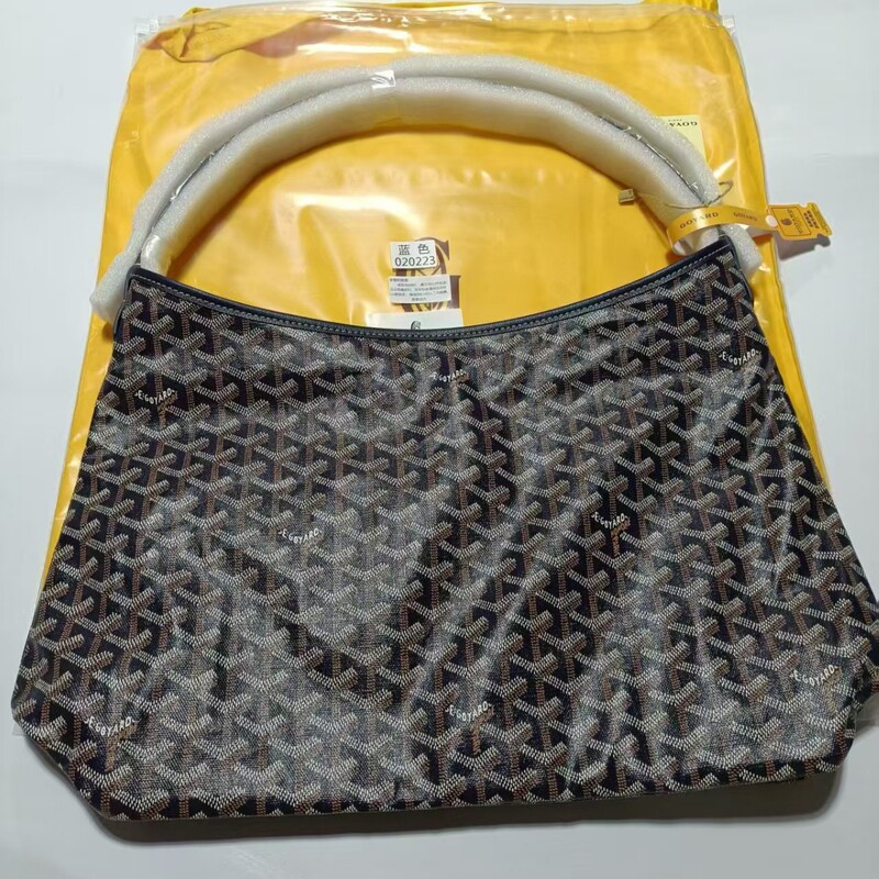 Cross-Border Goya 2025 New Hobo Dog Tooth Bag Tote Bag Genuine Leather Underarm Bag Handbag Shopping Bag