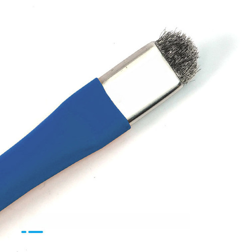 SS-022B Dual-Head Dual-Purpose Anti-Static Suction Cup Phone Repair Solder Pad Desoldering Cleaning Brush Anti-Static Wire Brush