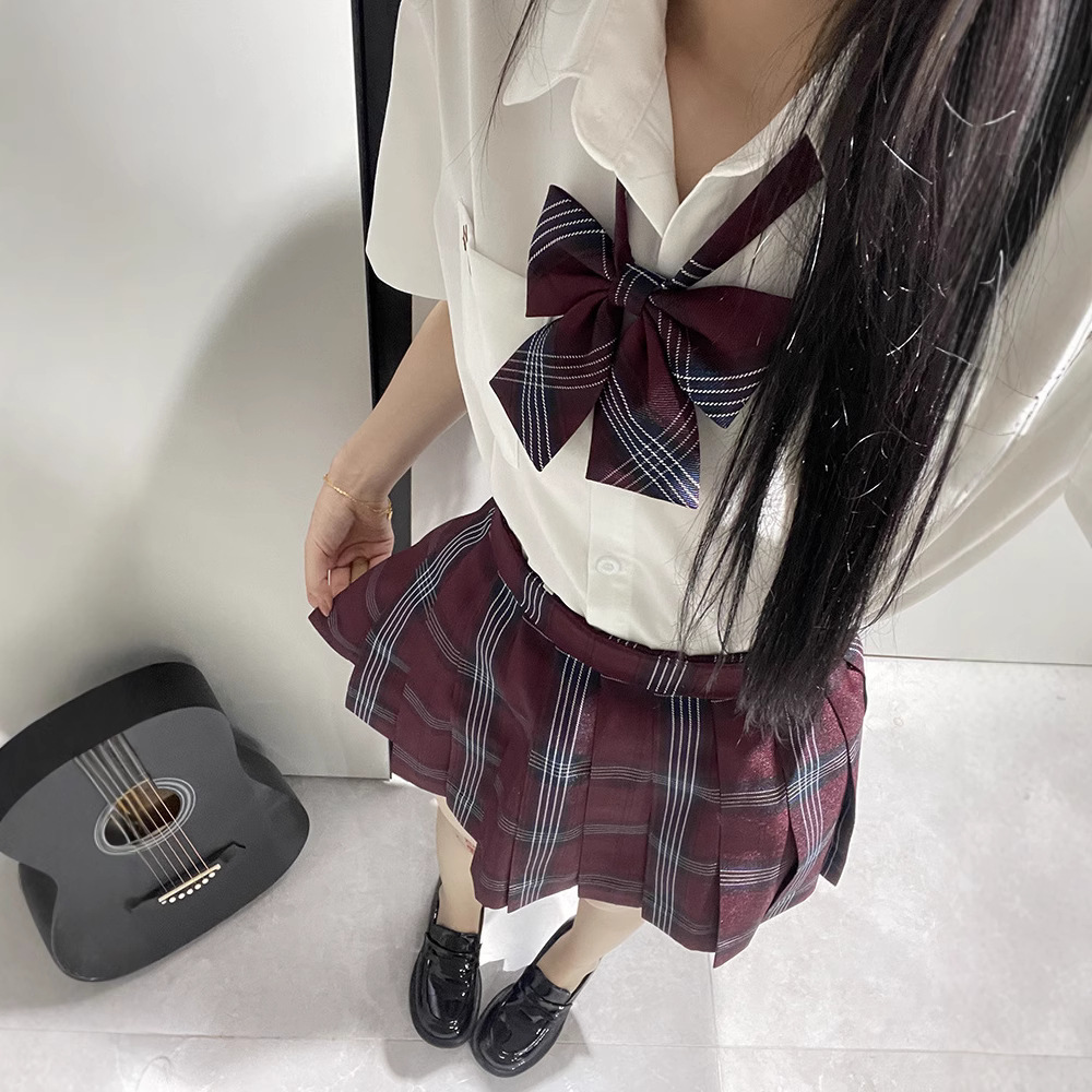 THORNY RABBIT 오리지널 반팔 JK 셔츠 가을 교복 일본 대학 스타일 학용품 감각 여성용 반팔 코너 셔츠