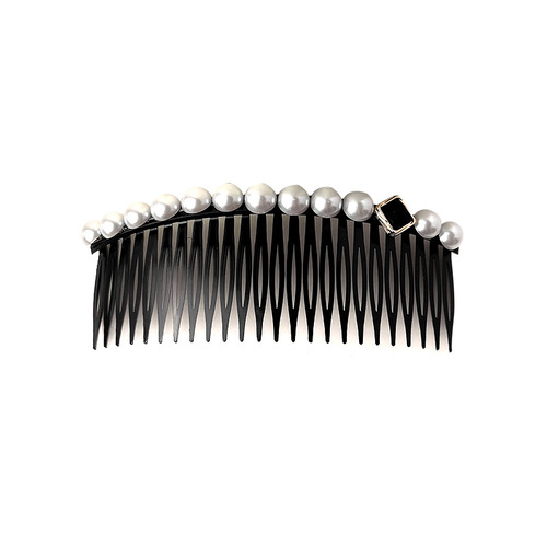 Cross-border European and American rhinestone hair comb broken hair management artifact pearl insert comb back of the head flow comb hairpin hairpin hair accessories for women