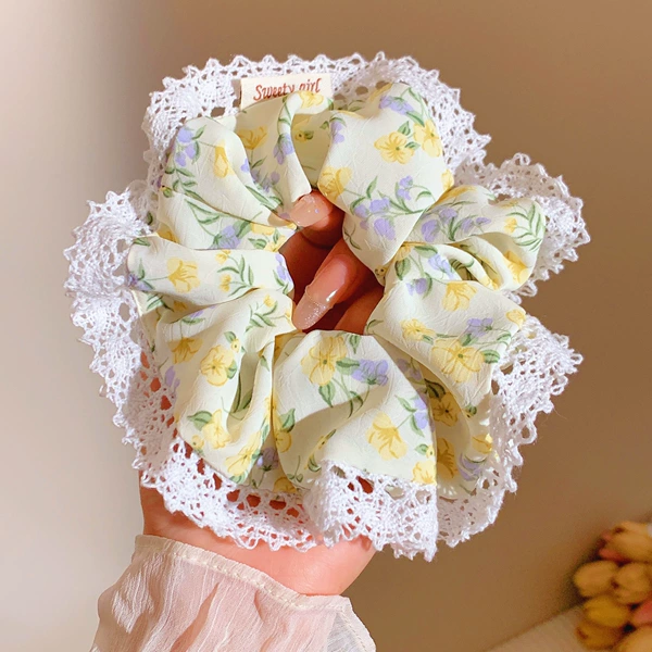 Sweet floral hair tie