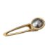 Oval piece embellished DIY Song Jin hairpin alloy jewelry clip fabric base duck bill clip round side clip accessories