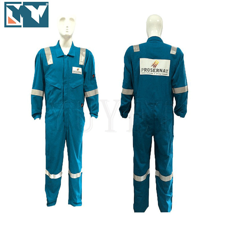 厂家定作永久阻燃服阻燃连体服反光防火连身工作服批发消防服