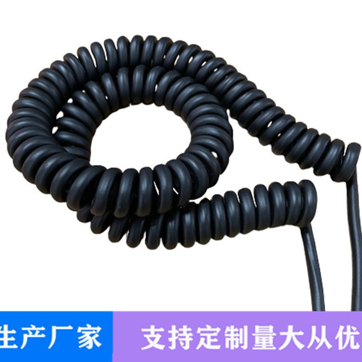 厂家供应黑色PU亮面1.5平方2.5平方4平方6平方 PU耐高低温电源线