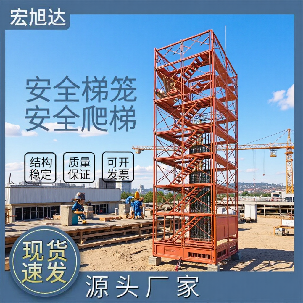 重型安全梯笼加厚组合式脚手架安全爬梯桥梁墩身安全梯笼货源充足