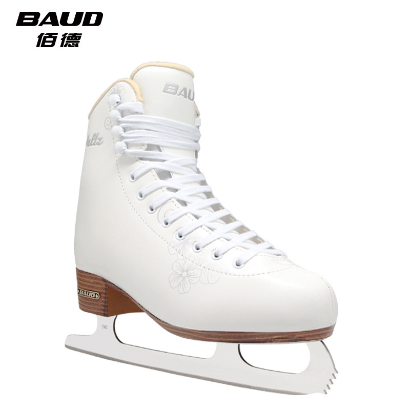 Baide Waltz leather Waltz adult figure skate shoes children's real skates Speed Skate factory