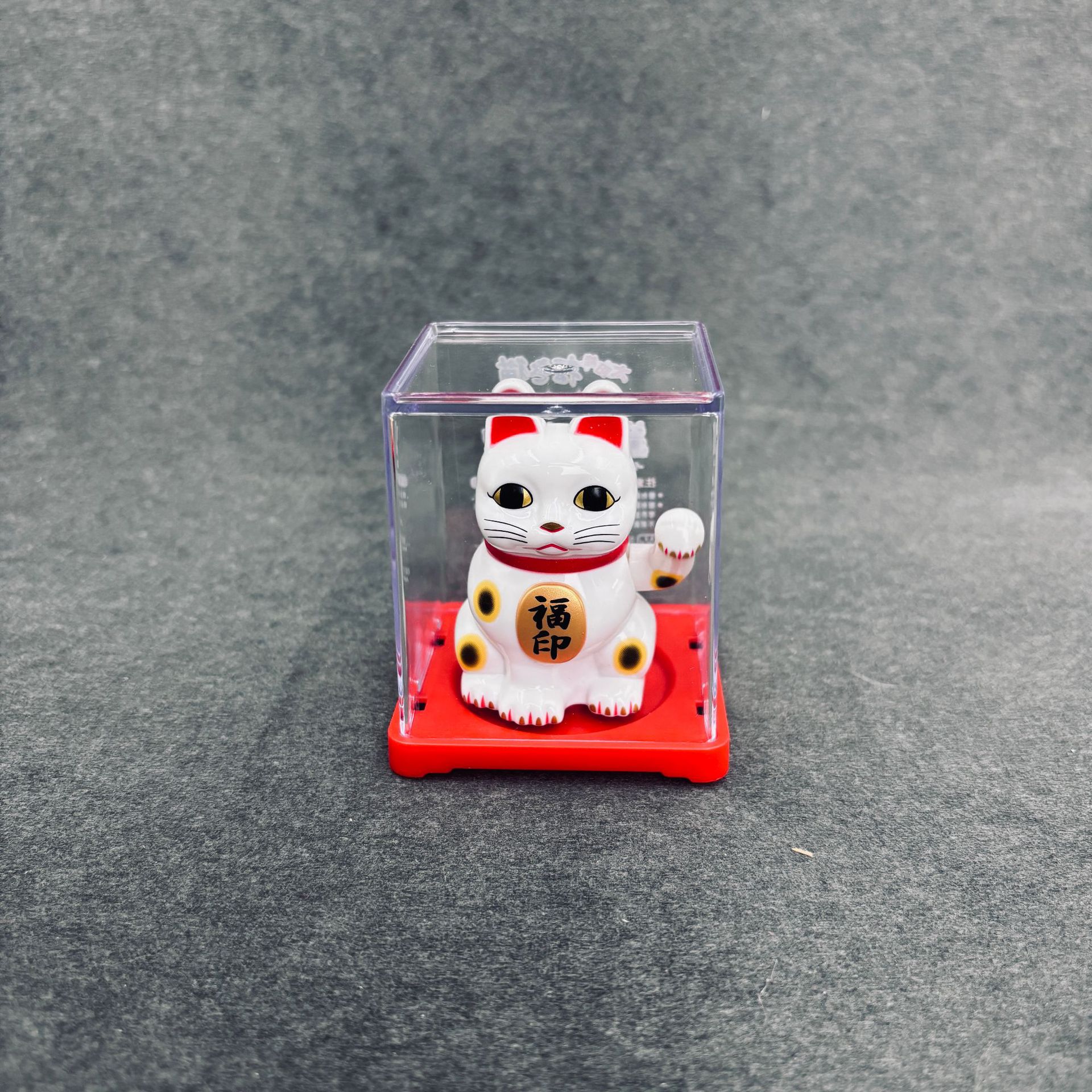 Gato de la suerte solar pequeño gato de la mano de la energía de la luz gato mini gato interior del coche regalo de la oficina decoración de apertura