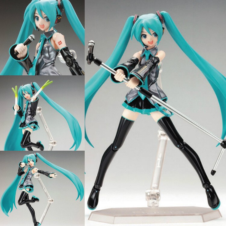 figma 014 虚拟歌手 葱娘 初音 可动人偶模型摆件 小手办批发|undefined