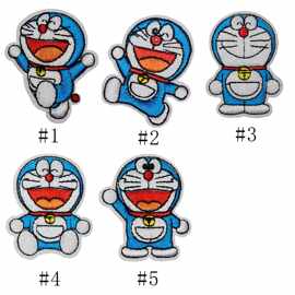 2025新款哆啦A梦创意电脑刺绣布贴DIY补丁自粘服饰辅料批发代发