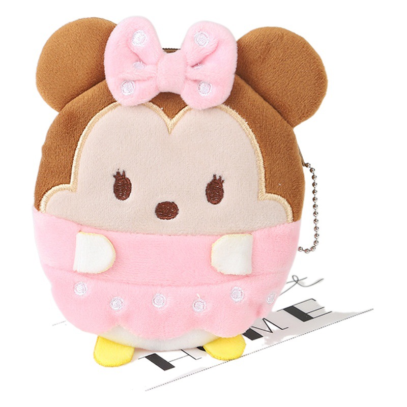 De dibujos animados de mini monedero de la moneda de la felpa creativa lindo ins chica en línea celebridad moneda bolsa yuguidong estudiante auricular bolsa