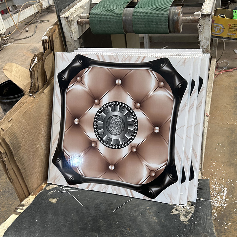 PVC プラスチックカッパー自己取り付け天井防水防湿寝室リビングルームバスルームキッチン天井カッパー角板|undefined