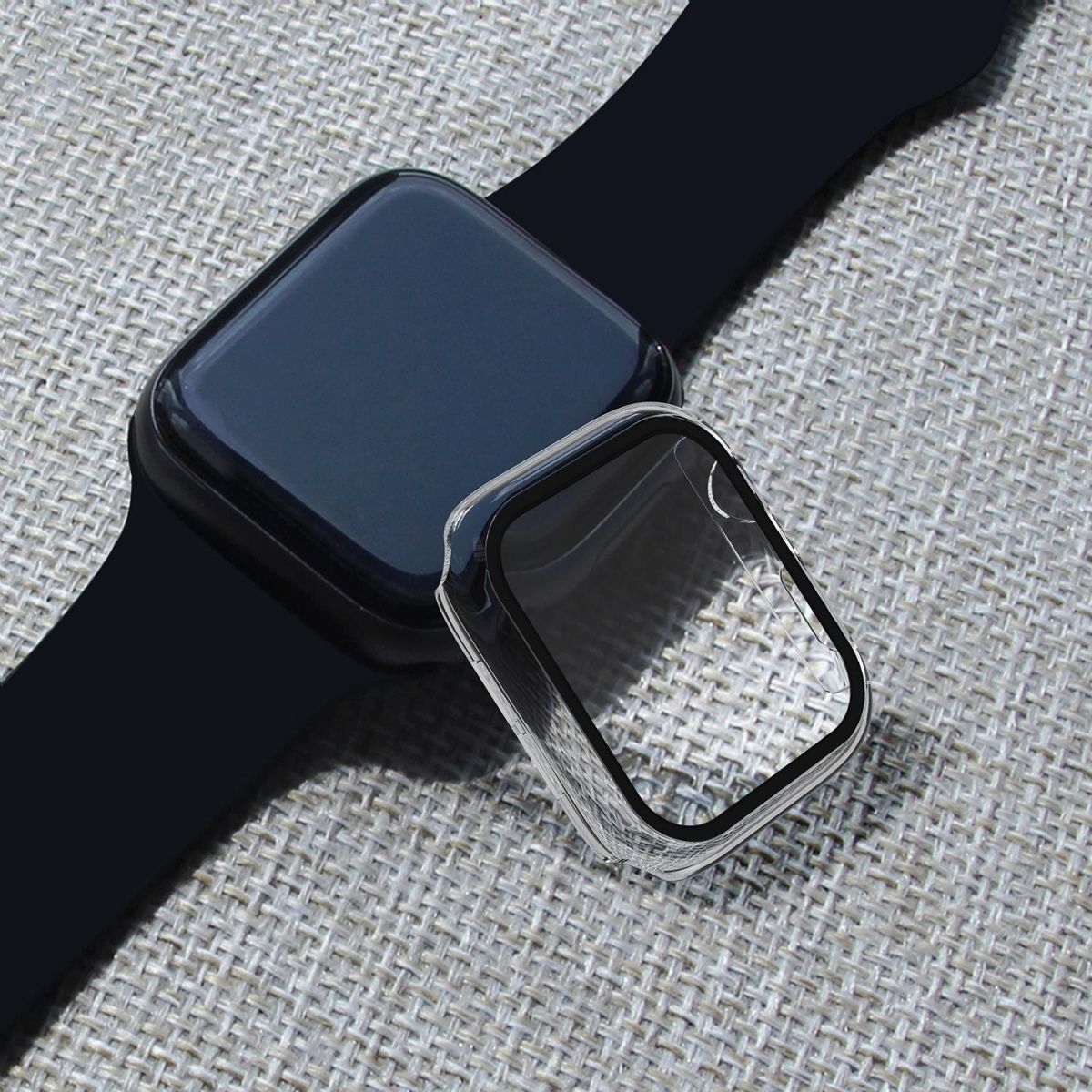 Adecuado para iwatch49/44 Apple Watch caso PC integrado Shell 42/38-pulgadas 360 todo incluido templado película protectora Shell