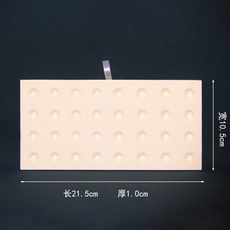 우드 그레인 알몸 다이아몬드-베이지 라운드 홀 패널