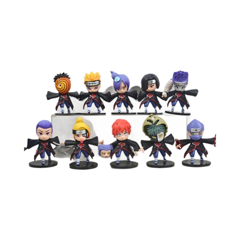 Naruto Handmade Xiao organiza muñecas de dibujos animados con tierra, modelos de juguetes, niños, estudiantes de anime de escritorio