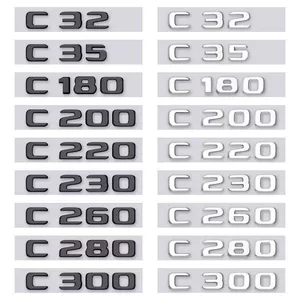 Mercedes-Benz E300L C260L C200L arxa emblemi, E/C-Class qara stiker
