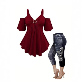 大码休闲套装;连衣裙;大码连衣裙