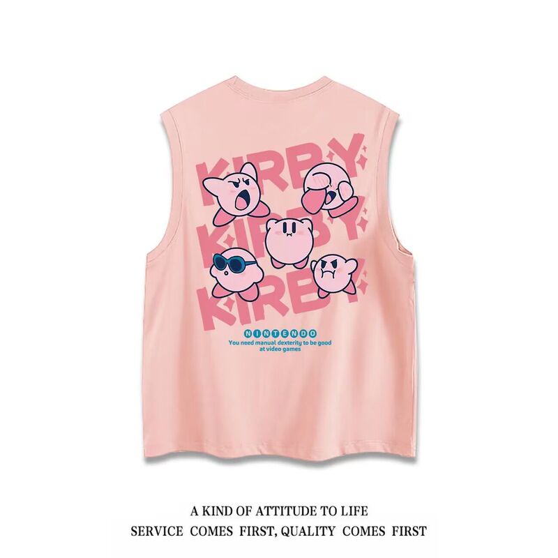 Summer Trendy Japanese Style Cartoon Sleeveless T-shirt Lovers Loose Outer Wear All-match Waistcoat Men's 12 Summer Trendy Japanese Style Cartoon Sleeveless T-shirt Lovers Loose Outer Wear All-match Waistcoat Men's 12