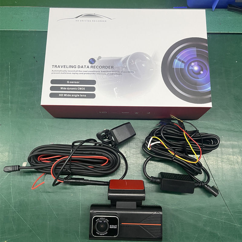 New cross-border product: 4K front and rear dual-recording dashcam with WiFi connectivity 3.69inch touch screen car recorder