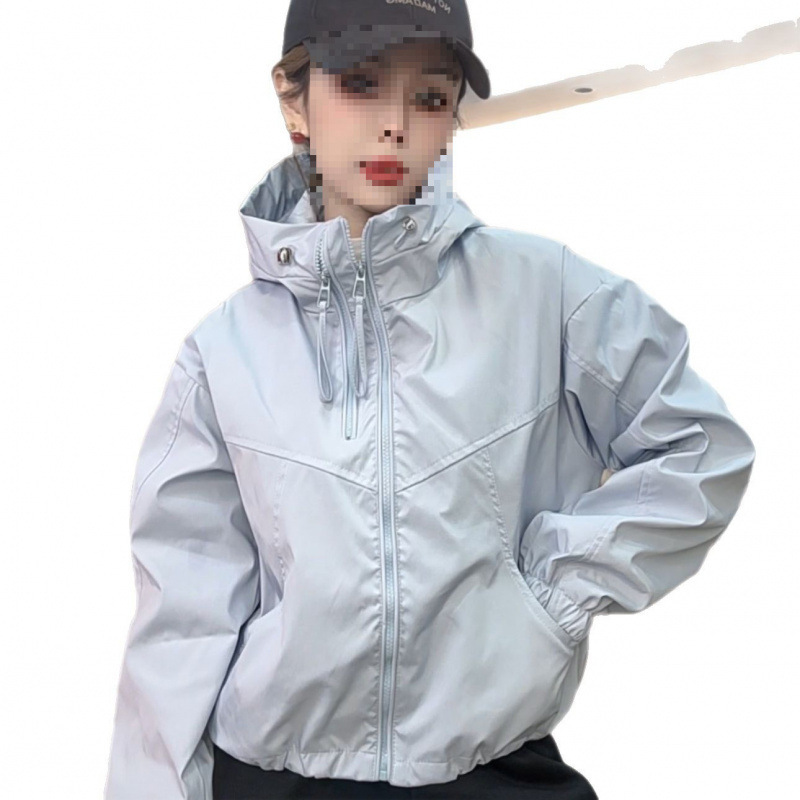 双层冲锋衣女春秋季短款外套运动2025新款洋气夹克女上|undefined