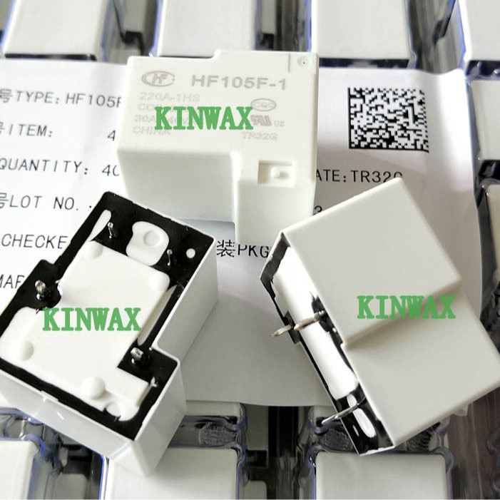 HF105F-1/012D6-1DT 继电器一组常闭4脚30A240VAC线圈电压