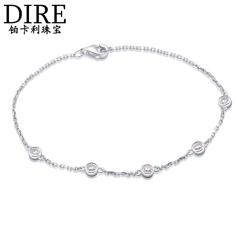 Wholesale 18K Gold Diamond Bracelet 5 30 GIA Diamond Chain Beauty Joker Gift Bracelet Wholesale 18K Gold Diamond Bracelet 5 30 GIA Diamond Chain Beauty Joker Gift Bracelet