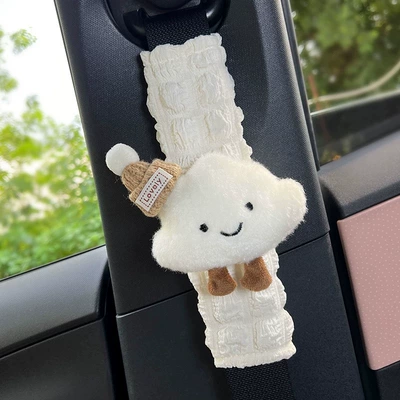 female shoulder pad, Seat belt shoulder pad - cloud-hat-puff-shoulder-pads-about-2563cm