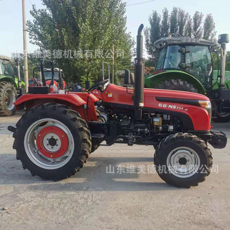 厂家现货五征704拖拉机 农用四驱四轮耕地机 强压多路阀加强后桥