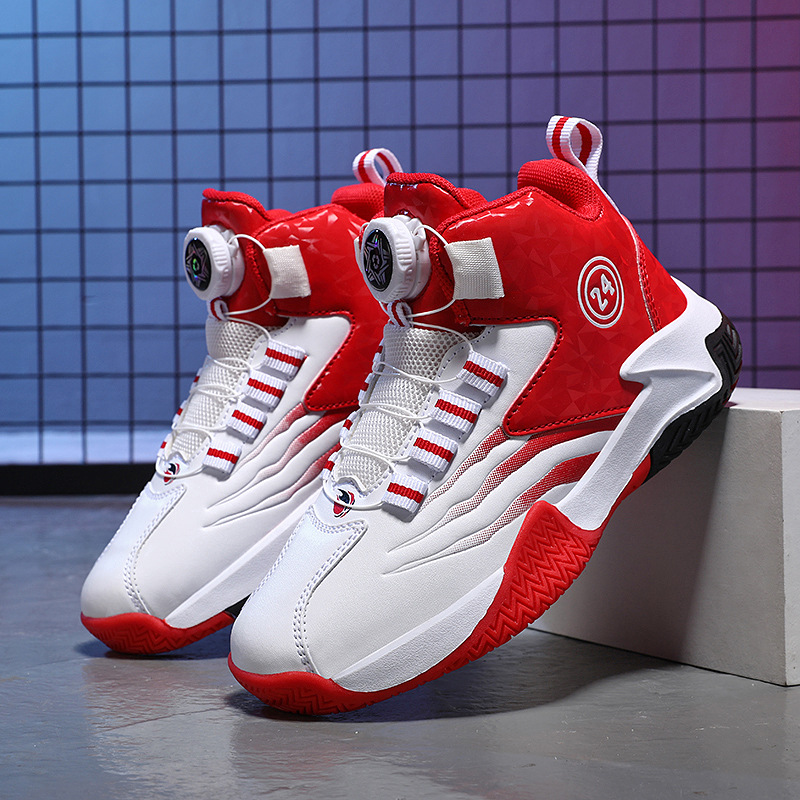 Zapatos deportivos para niños 2025 otoño nuevos estudiantes de cuero impermeable zapatos de baloncesto para niños zapatos de carrera para adolescentes