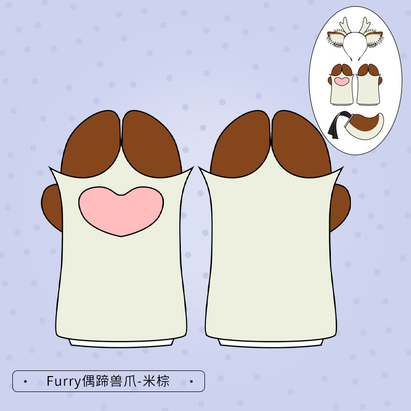 Navidad corbata diadema lindo felpa corbata tocado Cosplay accesorios hechos a mano simulación bestia oído diadema