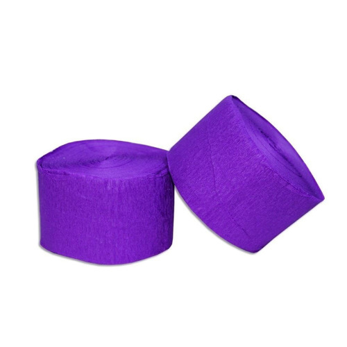 Colorful crepe paper roll with folds, handmade wedding party birthday party background decoration, flower paper streamers