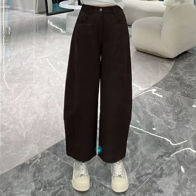 潮流时尚气球裤热卖爆款2025女裤新款秋季高腰显瘦女式休闲九分裤