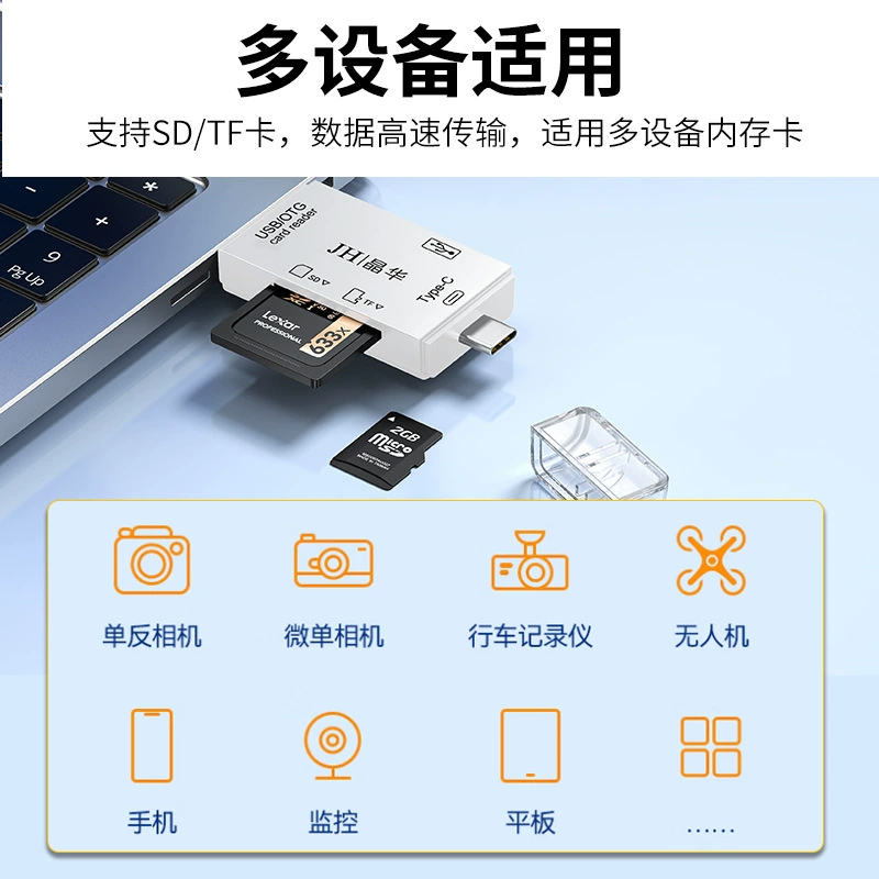 Производитель Liuhe многофункциональный Type-C считыватель карточек для компьютера и мобильного телефона OTG карта TF/SD расширенная док-станция оптом