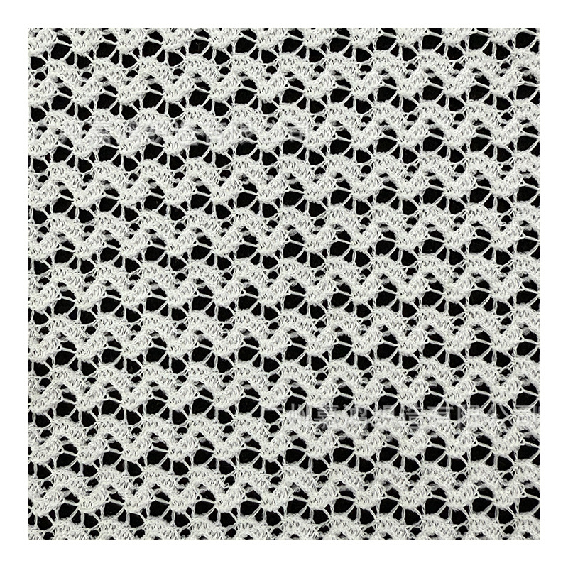 Tejido de encaje poliéster completo Tejido de punto Tejido de flor de dragón Tela Polo Fabricante de tela en stock
