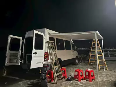Avtomobil yan çətirləri, Car-Mounted Electric Side Awning - manual-white-2m-extend-15m-no-default-item