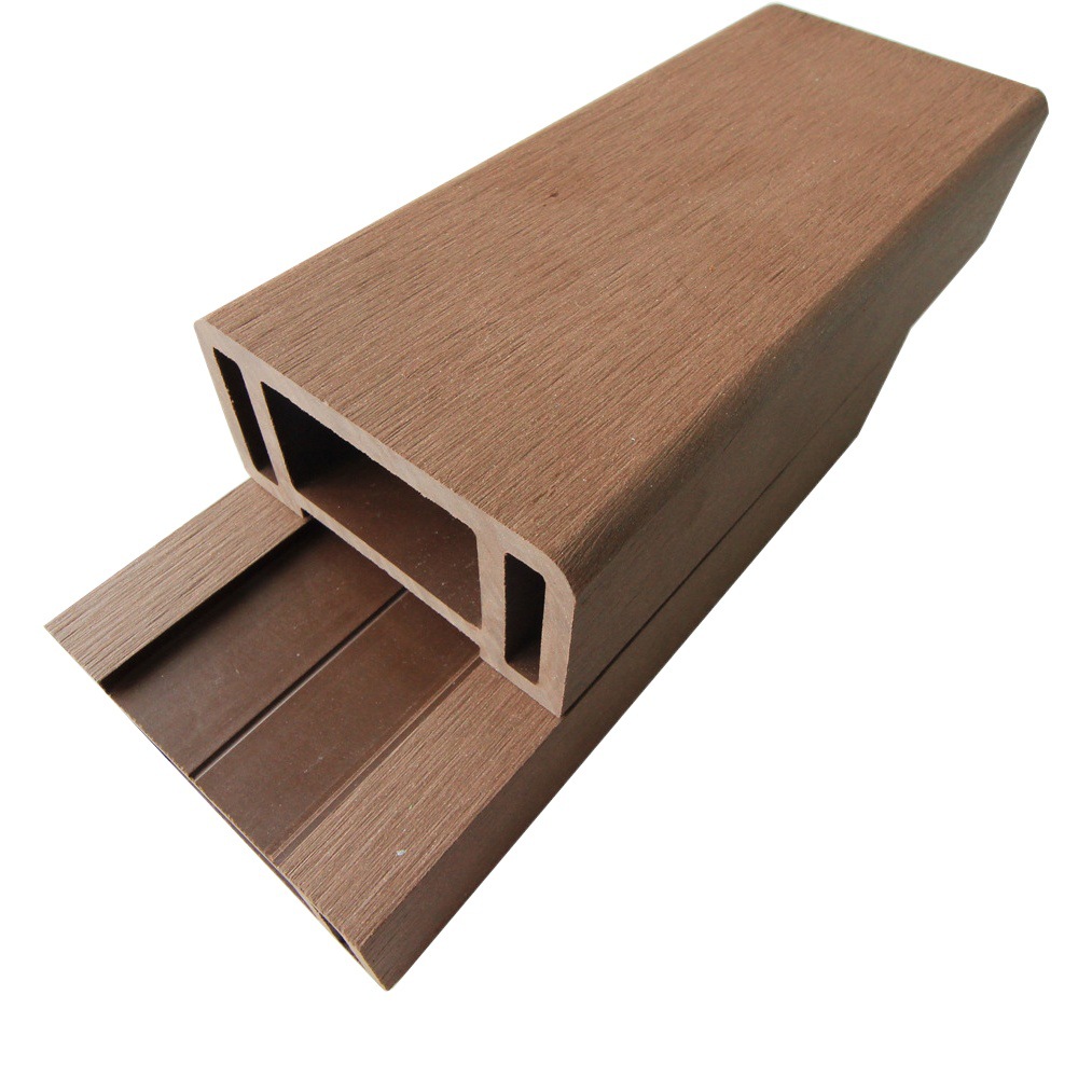 Tipo de herradura de madera plástico WPC barandilla paso cuadrado 90H45 escalera mecánica anticorrosión madera arco al aire libre Río Parque moho-Prueba