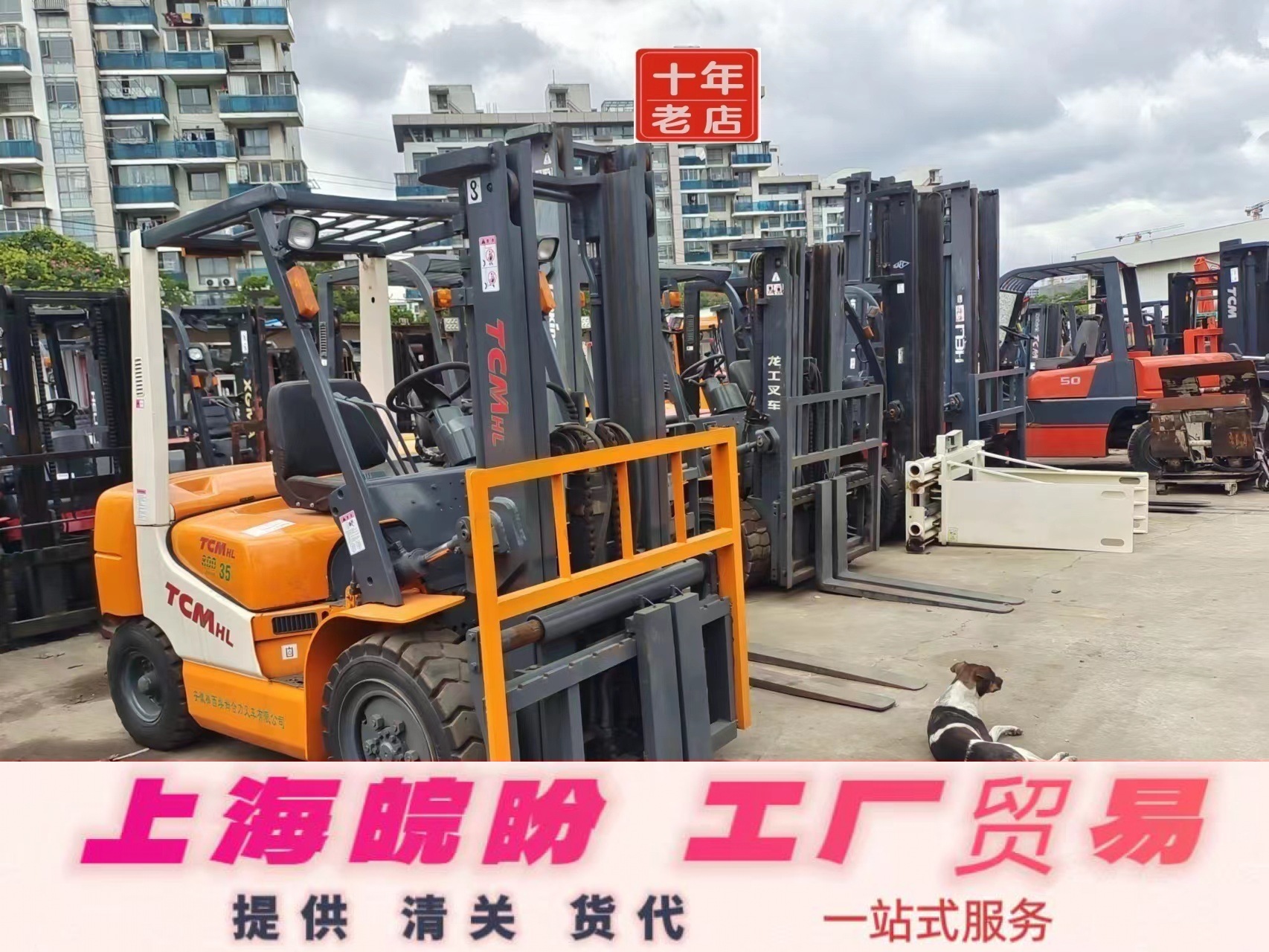 常年出口 二手2吨3吨3.5吨5吨8吨10吨 二手夹抱柴油侧移叉