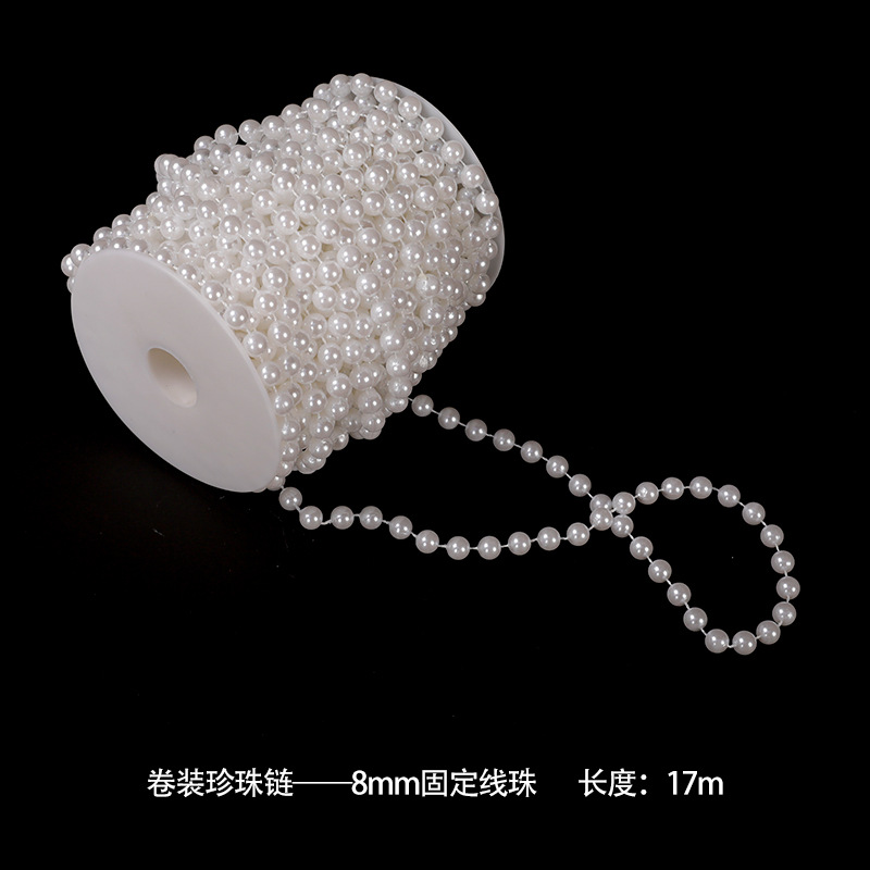 Tang de qixi ramo de perlas decorativas material DIY fijo decoraciones florales cadena de perlas