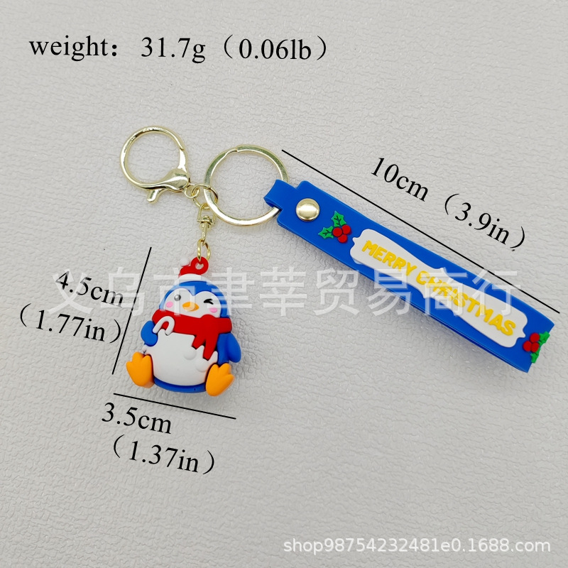 Nueva SERIE DE Navidad llavero colgante muñeco de nieve muñeca Santa Claus árbol de Navidad llavero accesorios al por mayor