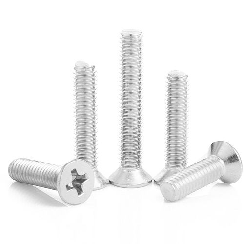 Stainless steel 316 cross-recessed countersunk machine screw tap screw flat head self-tapping screw wholesale M2/M6/M8/M10