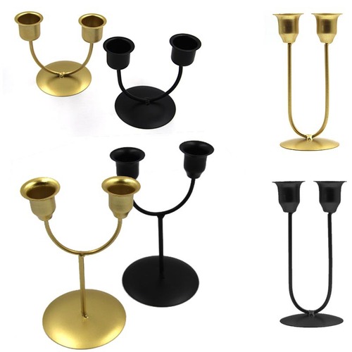 Carefully selected Nordic U-shaped iron candlesticks, candlelight dinner props, candlestick decorations, romantic dining table candlesticks for home use