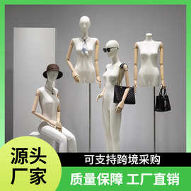 平肩模特批发服装店道具女装直角肩服装模特架子假人台展示架全身