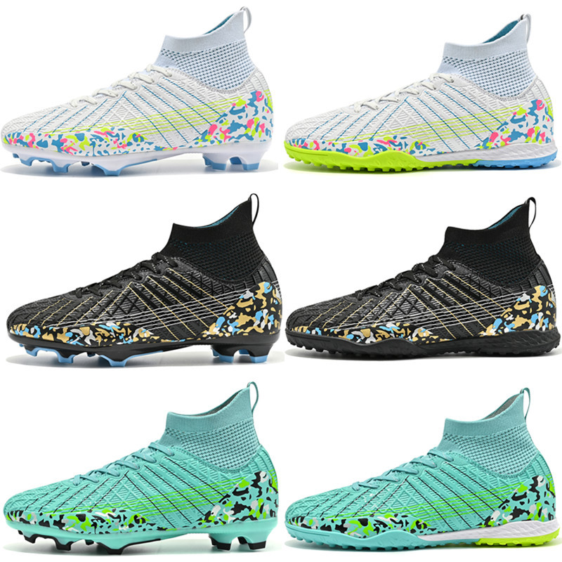 Cross-border high-top football shoes tf...