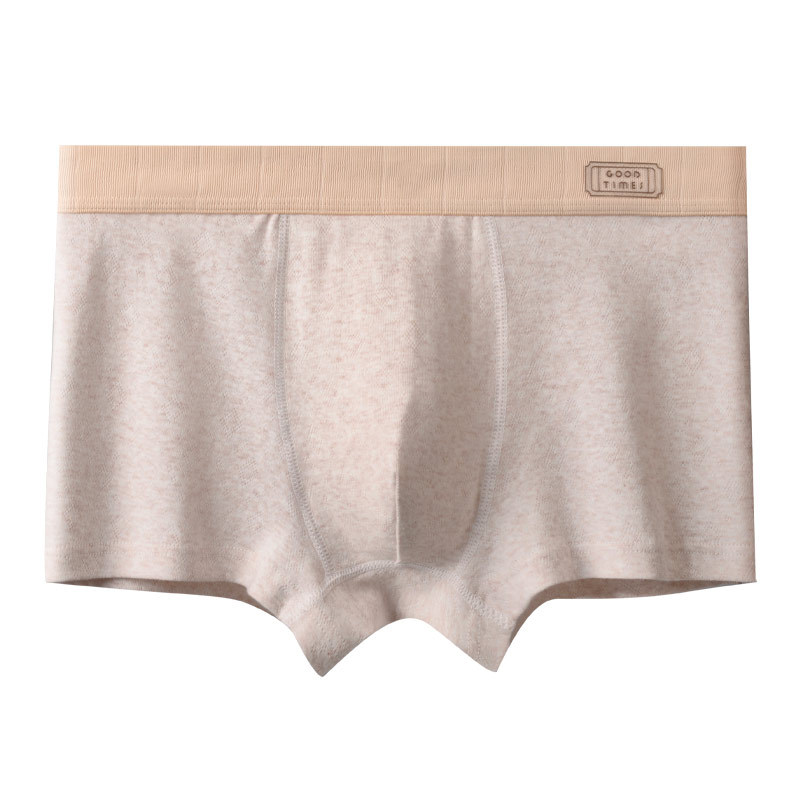 Ropa interior para hombre, algodón, antibacteriano, transpirable, entrepierna, pantalones cuadrangulares, cintura media, cómodos pantalones cortos bóxer para hombre, cabeza, ropa interior para niños